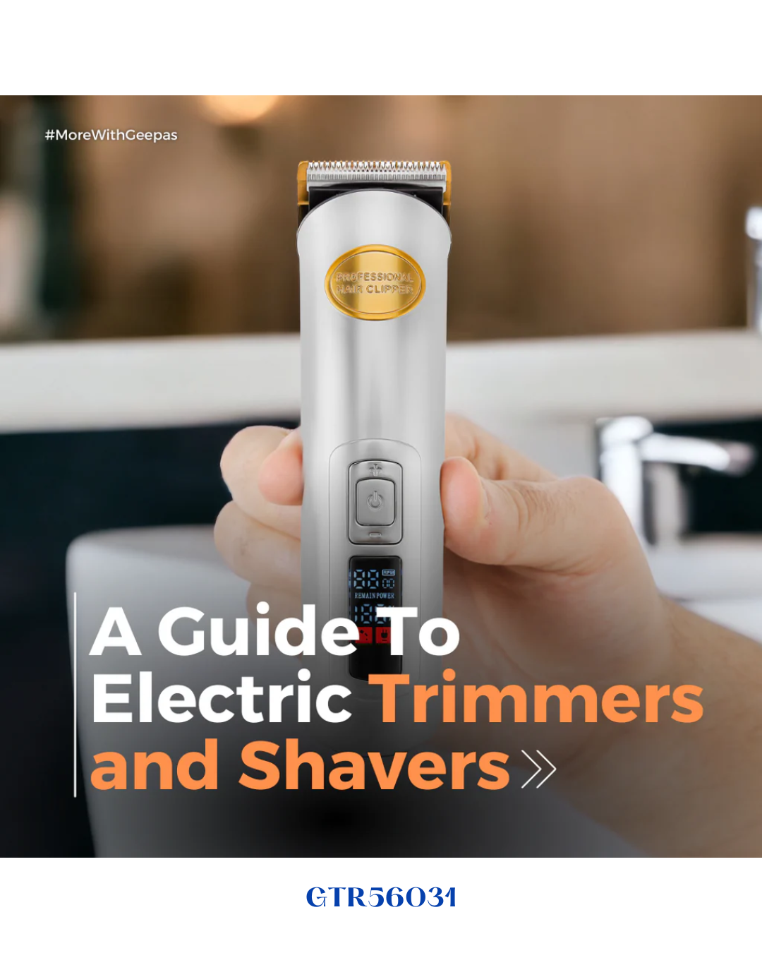 GEEPAS PROFESSIONAL DIGITAL HAIR CLIPPER