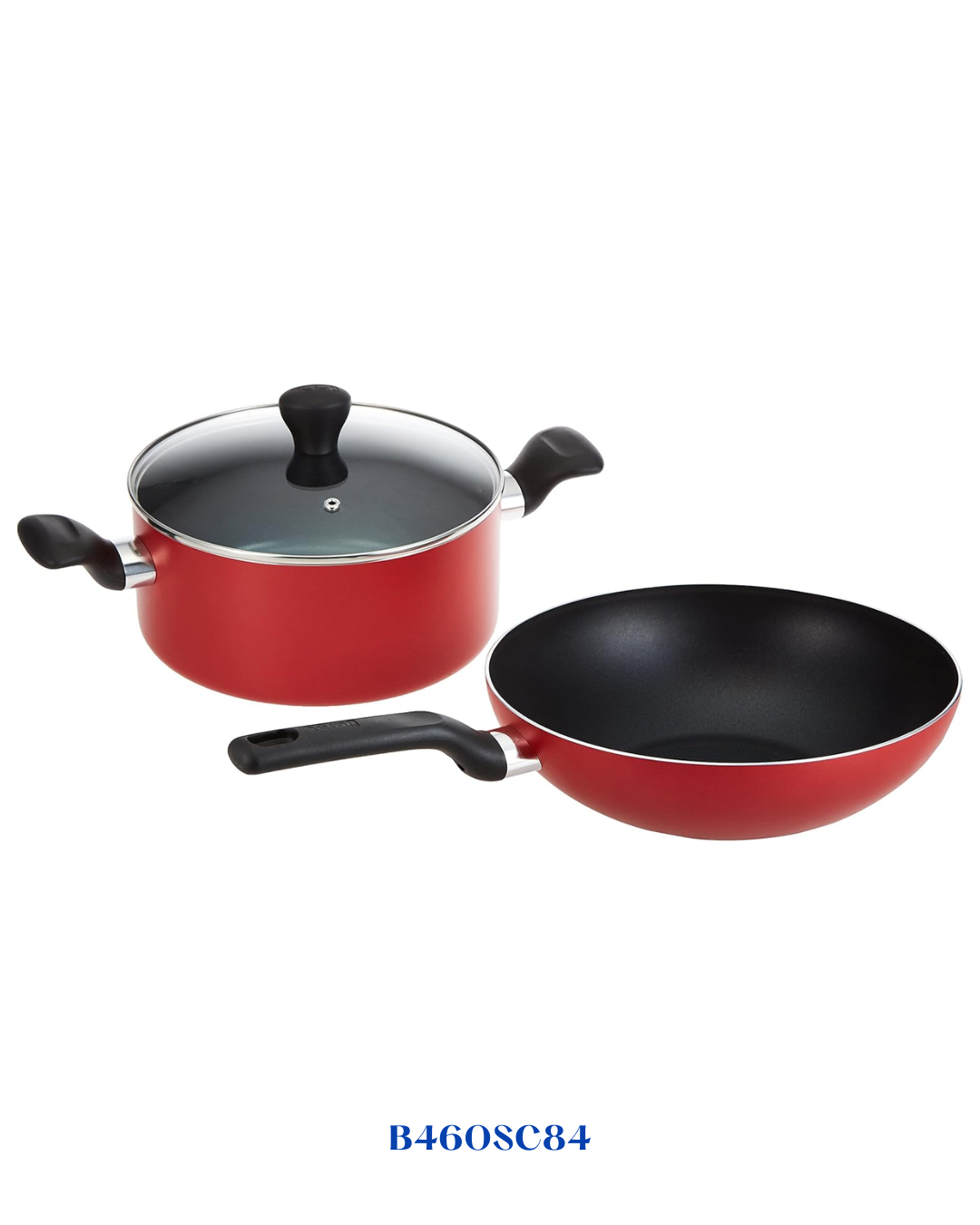 TEFAL SUPER COOK 12 PC SET, NON-STICK, THERMO-SIGNAL, RED
