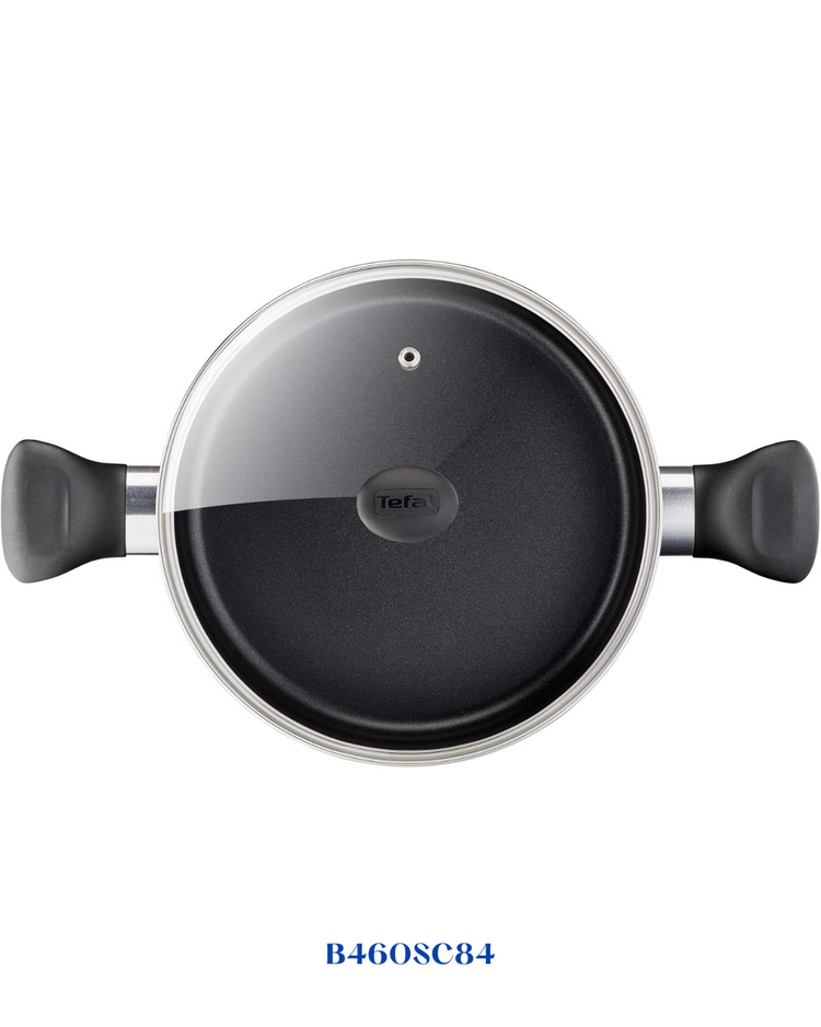 TEFAL SUPER COOK 12 PC SET, NON-STICK, THERMO-SIGNAL, RED