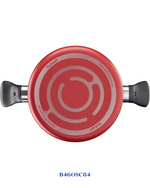 TEFAL SUPER COOK 12 PC SET, NON-STICK, THERMO-SIGNAL, RED