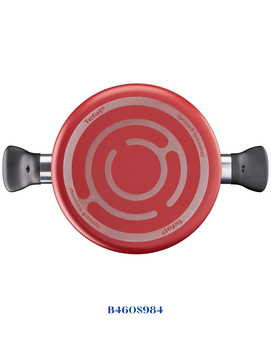 TEFAL SUPER COOK 9 PC SET, NON-STICK, THERMO-SIGNAL, RED