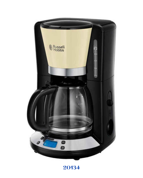 RUSSELL HOBBS COLOURS PLUS+ BLACK COFFEE MAKER 1000W 1.25L