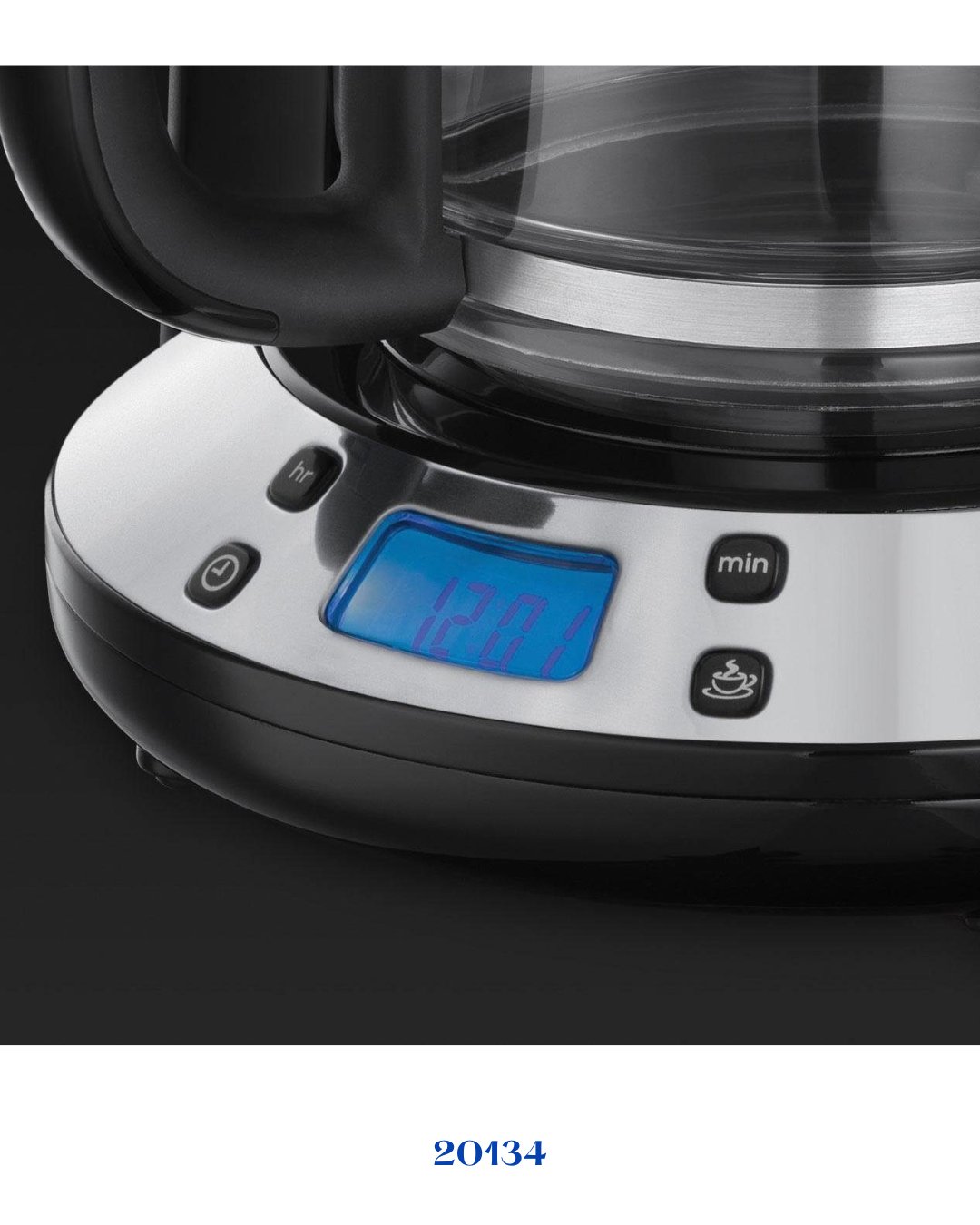 RUSSELL HOBBS COLOURS PLUS+ BLACK COFFEE MAKER 1000W 1.25L