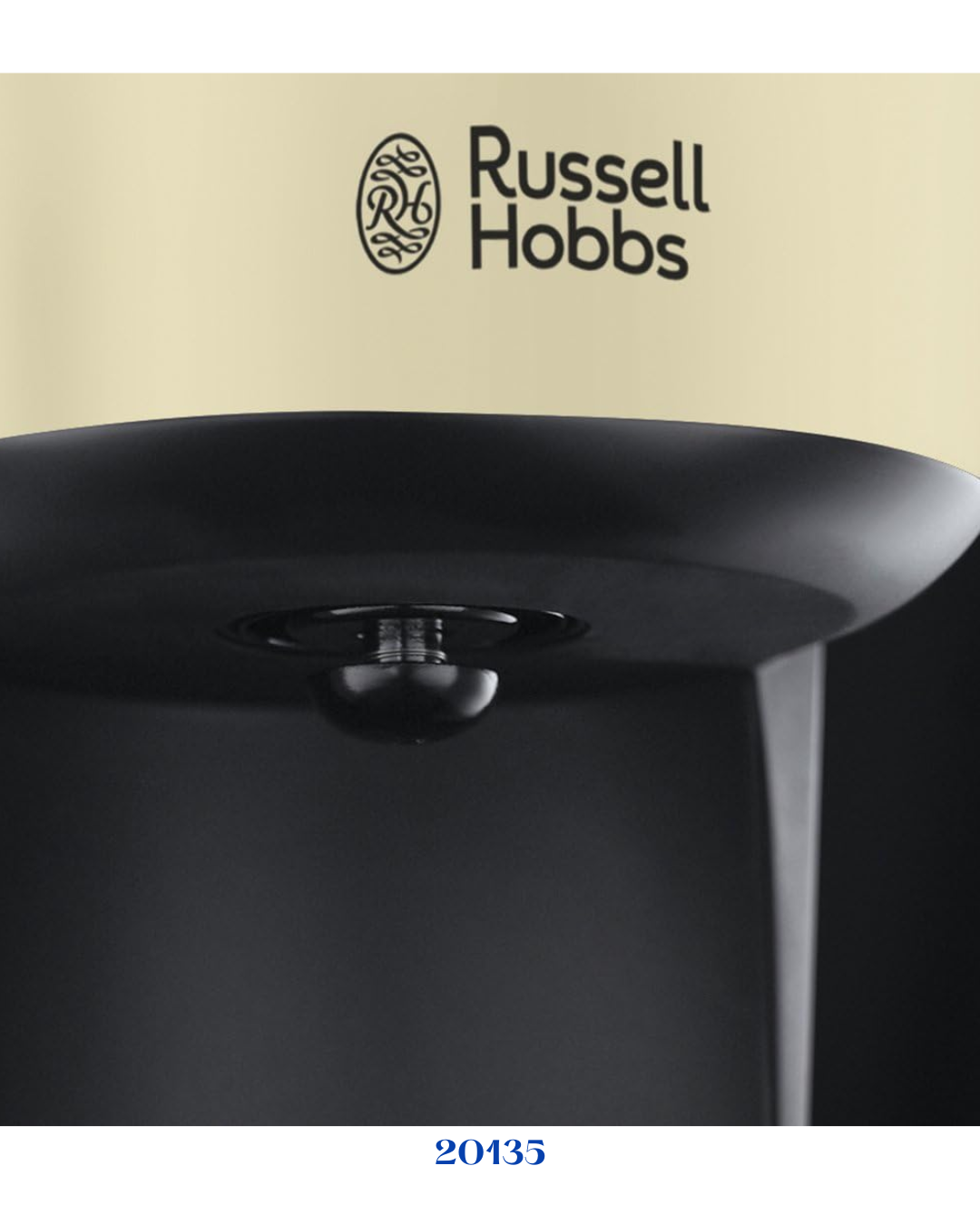 RUSSELL HOBBS COLOURS PLUS+ CREAM COFFEE MAKER 1000W 1.25L
