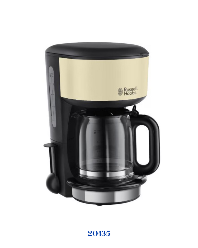 RUSSELL HOBBS COLOURS PLUS+ CREAM COFFEE MAKER 1000W 1.25L