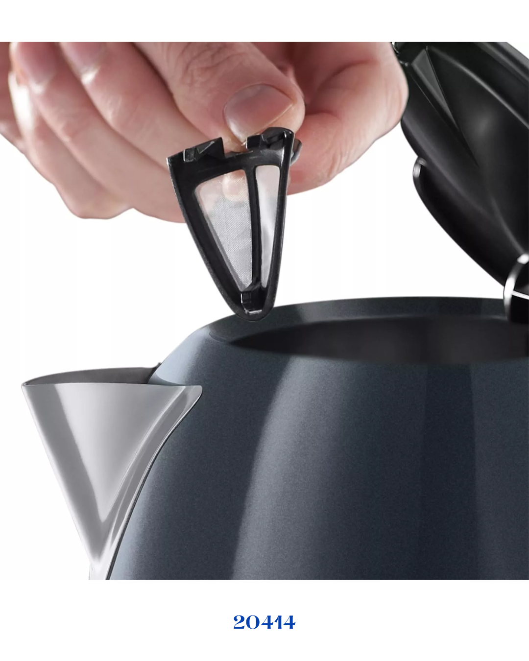 RUSSELL HOBBS COLOURS PLUS GREY KETTLE 2400W 1.7L