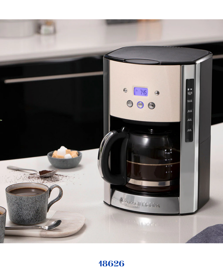 RUSSELL HOBBS MATTE BLACK COFFEE MAKER