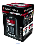 RUSSELL HOBBS RETRO RIBBON RED COFFEE MAKER 1000W