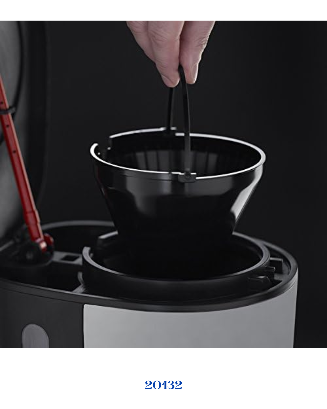RUSSELL HOBBS STORM GREY COFFEE MAKER 1000W 1.25L​