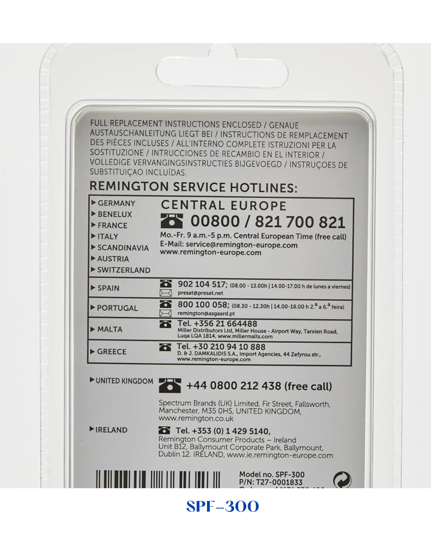 REMINGTON REPLACEMENT SCREEN AND CUTTER​