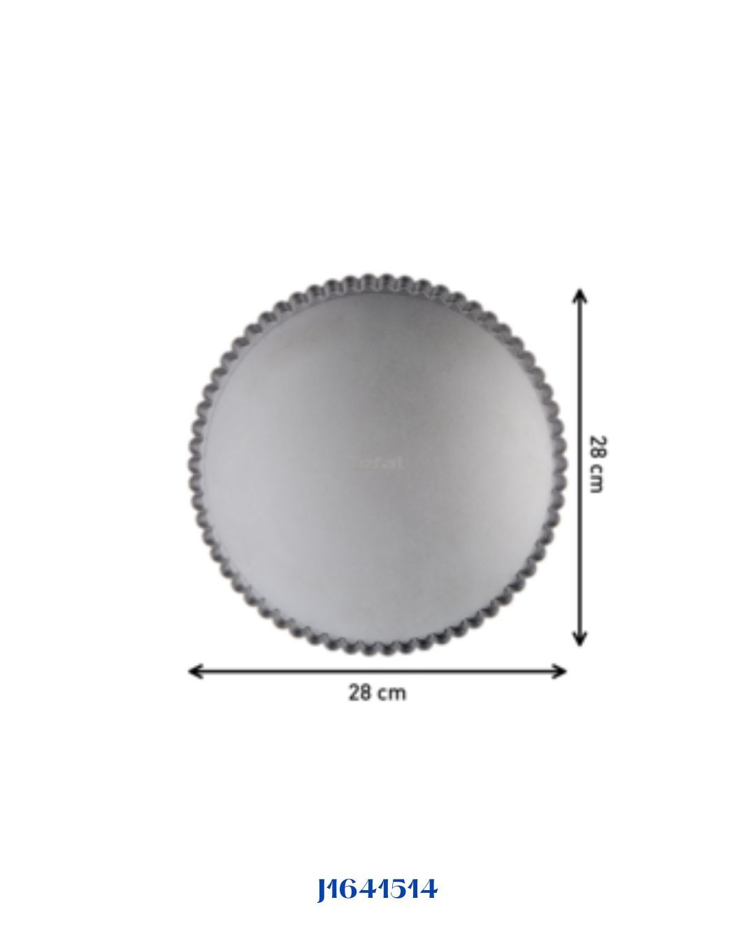 TEFAL DELIBAKE RED CARBON STEEL REMOVABLE BOTTOM TART 28CM