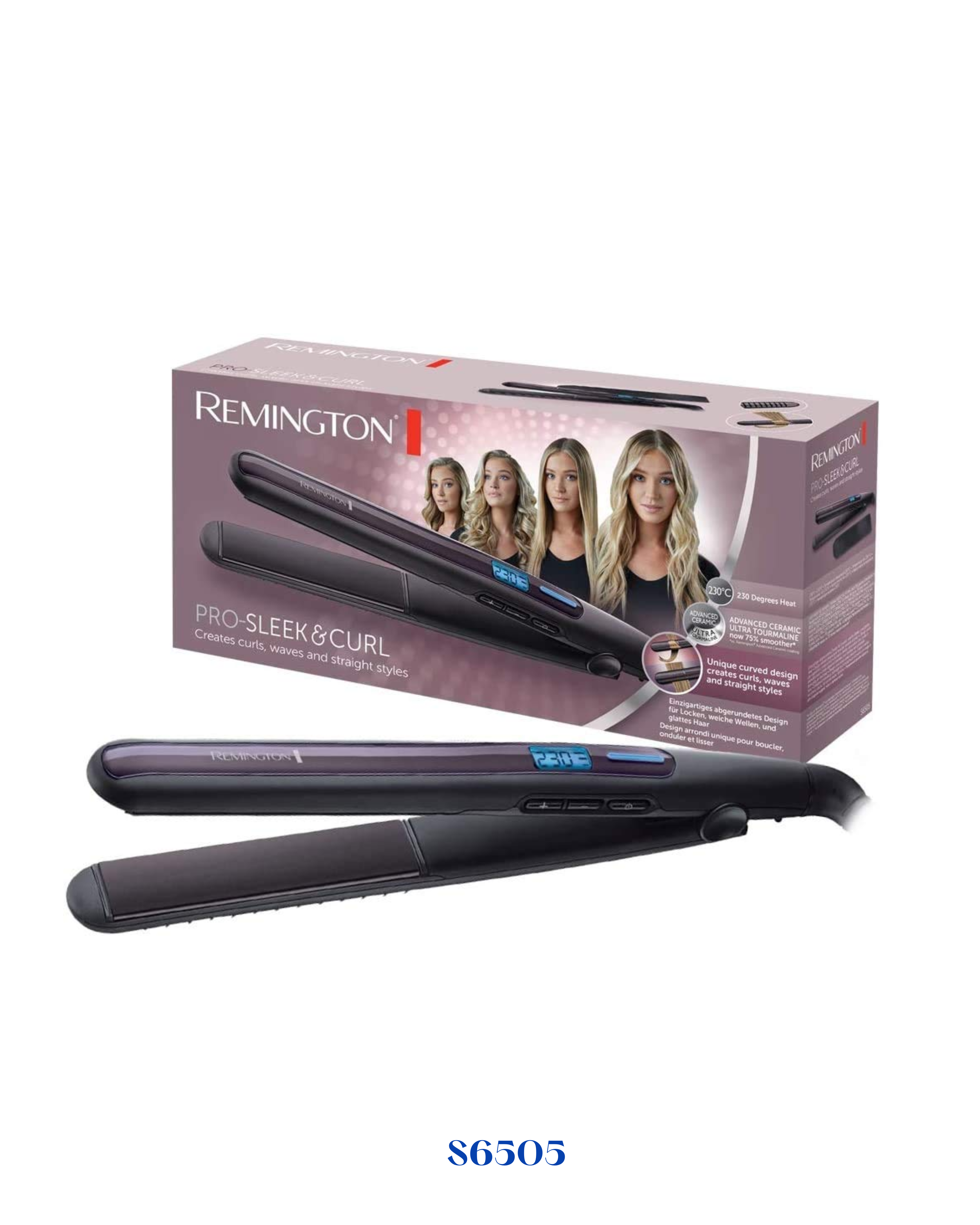 REMINGTON PRO-SLEEK & CURL HAIR STRAIGHTENER