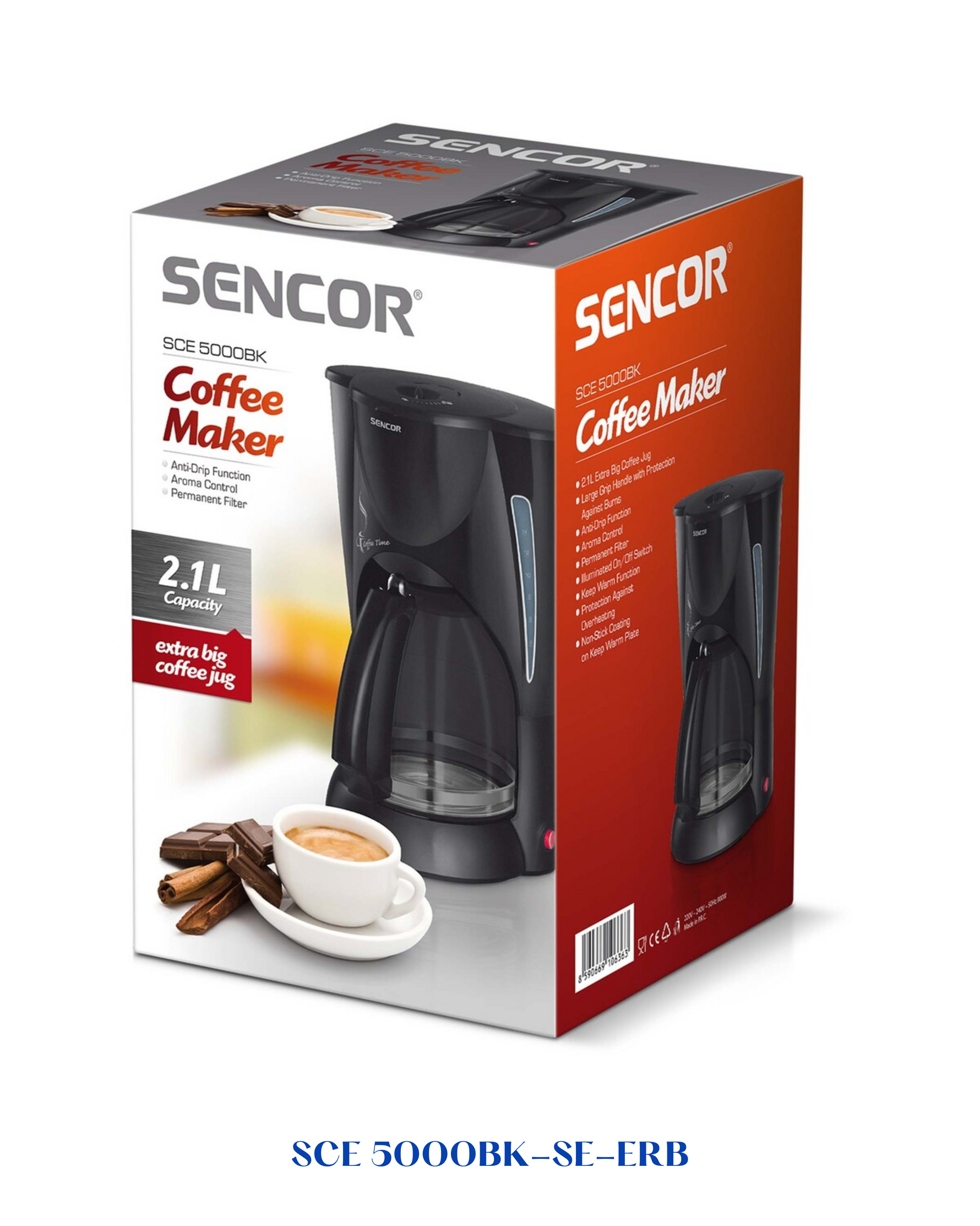 SENCOR COFFEE MAKER 900W 2.1L