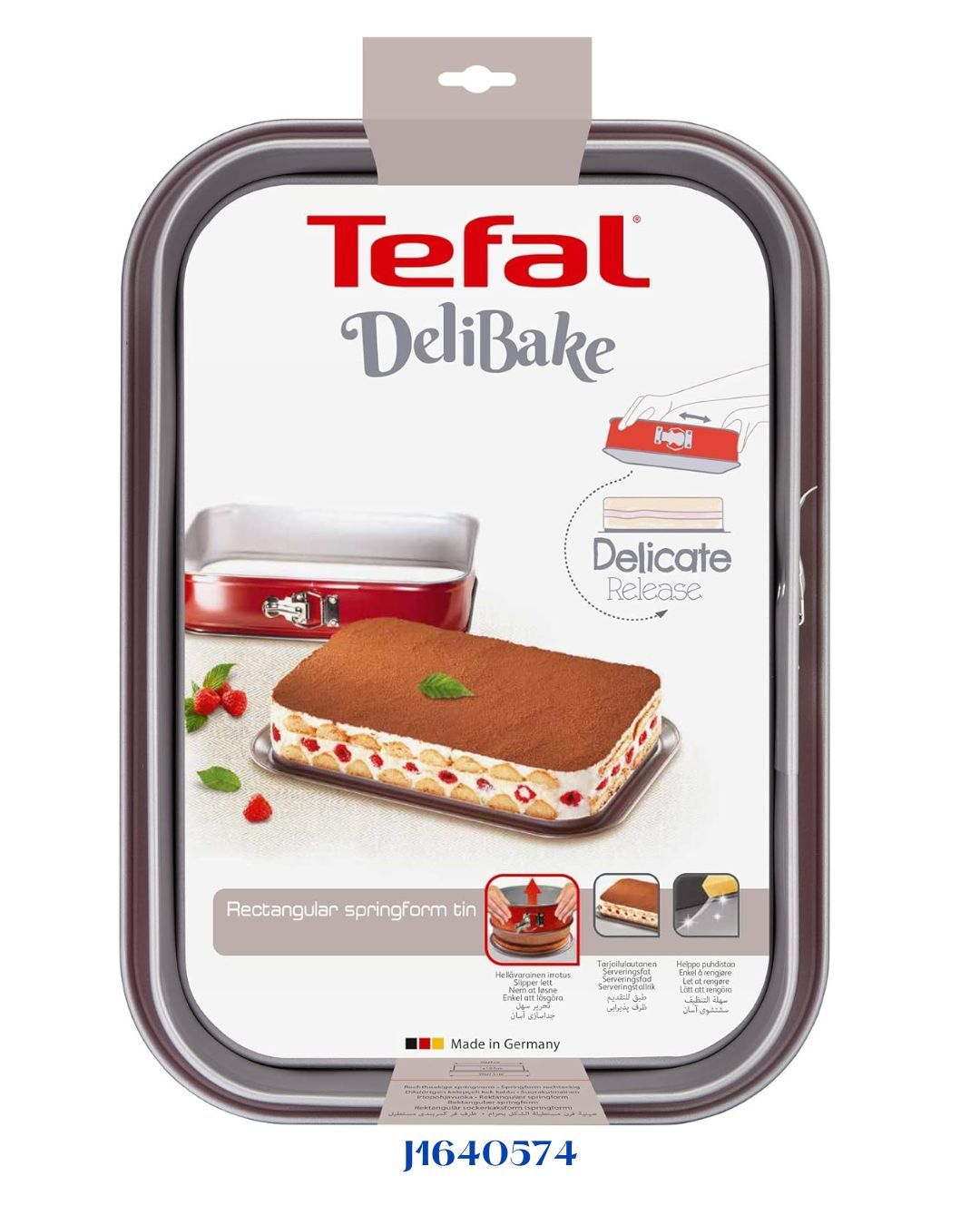 TEFAL DELIBAKE RECTANGULAR BAKING TIN 36 X 24 CM