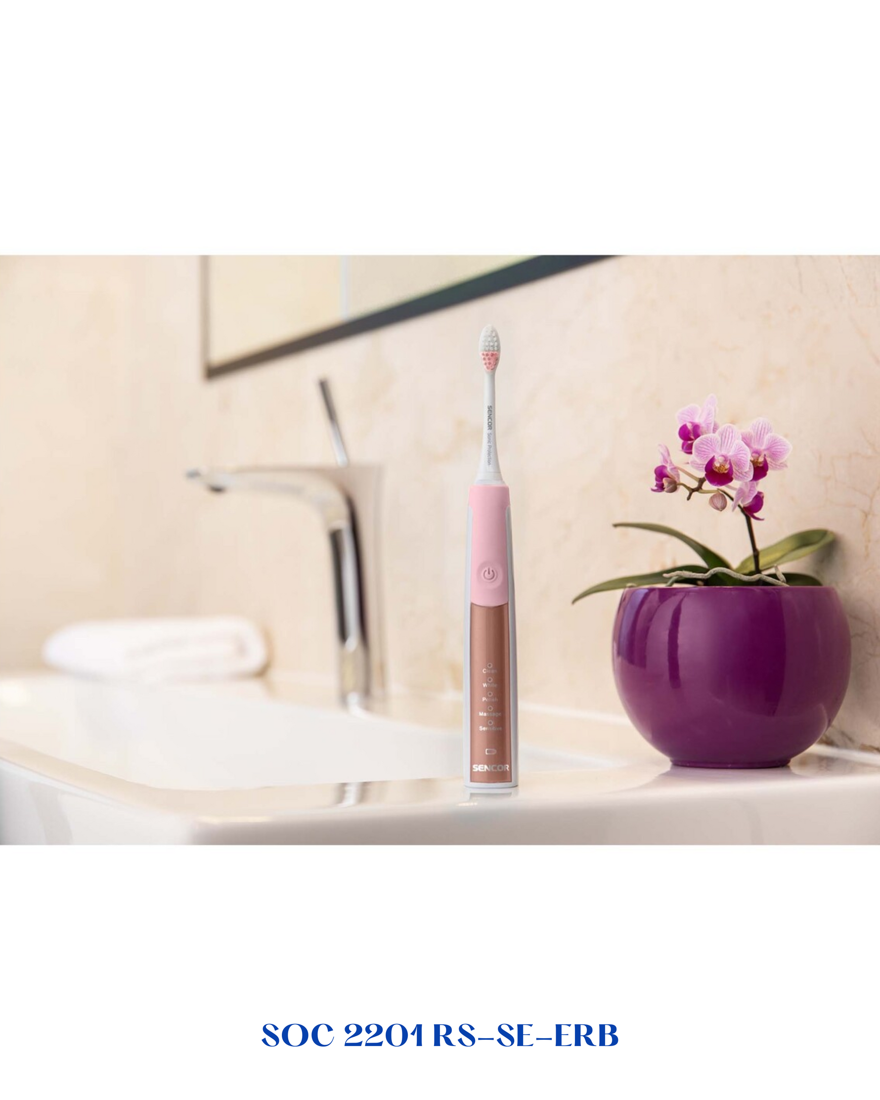 SENCOR SONIC ELECTRIC TOOTHBRUSH 45000 STROKES