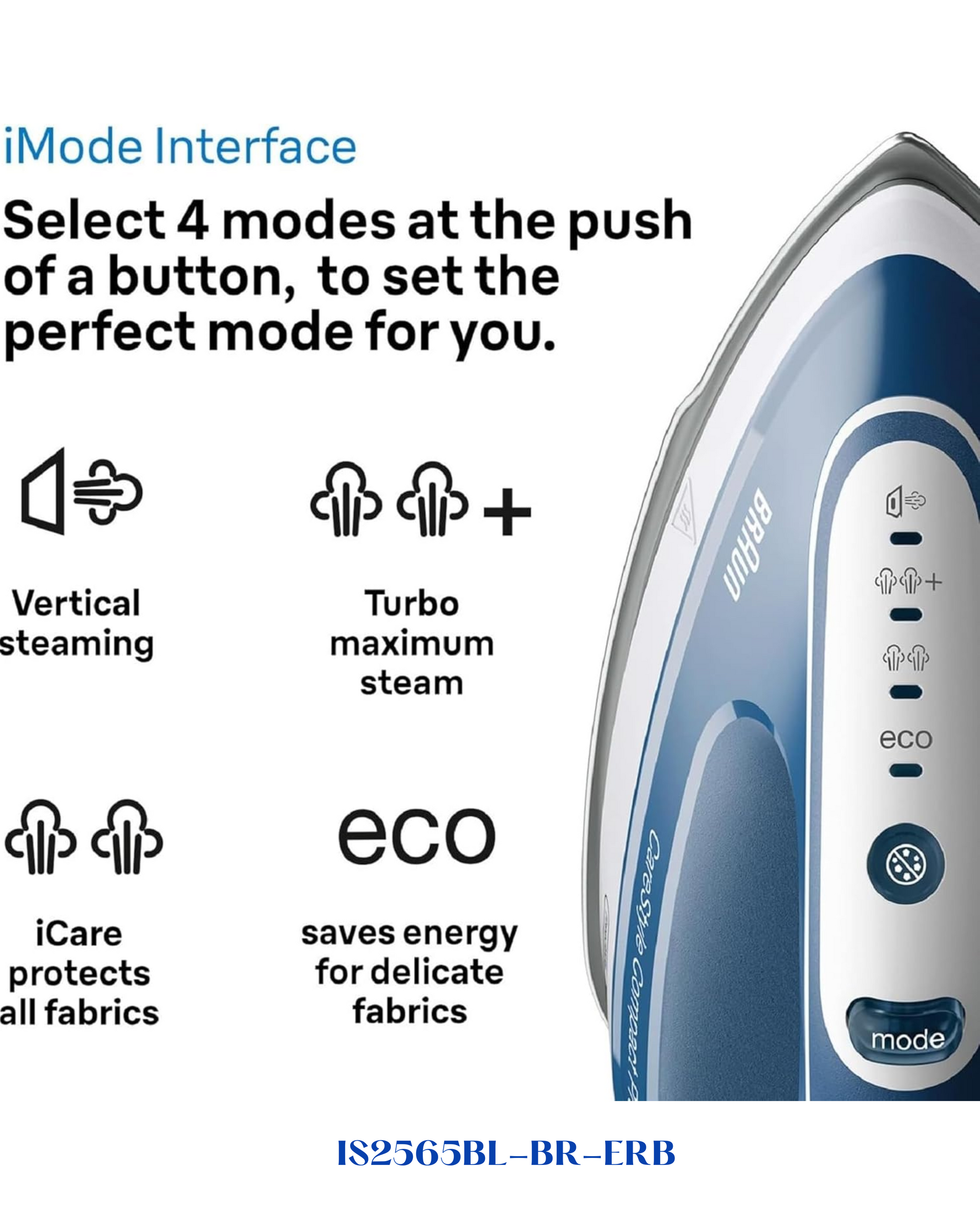 BRAUN CARESTYLE COMPACT PRO STEAM GENERATOR IRON 2400W