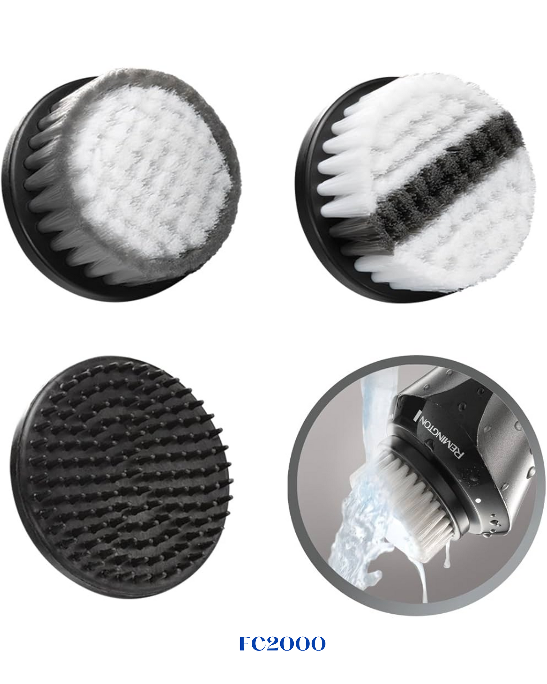 REMINGTON RECHARGE FACIAL CLEANSING BRUSH WITH CHARCOAL