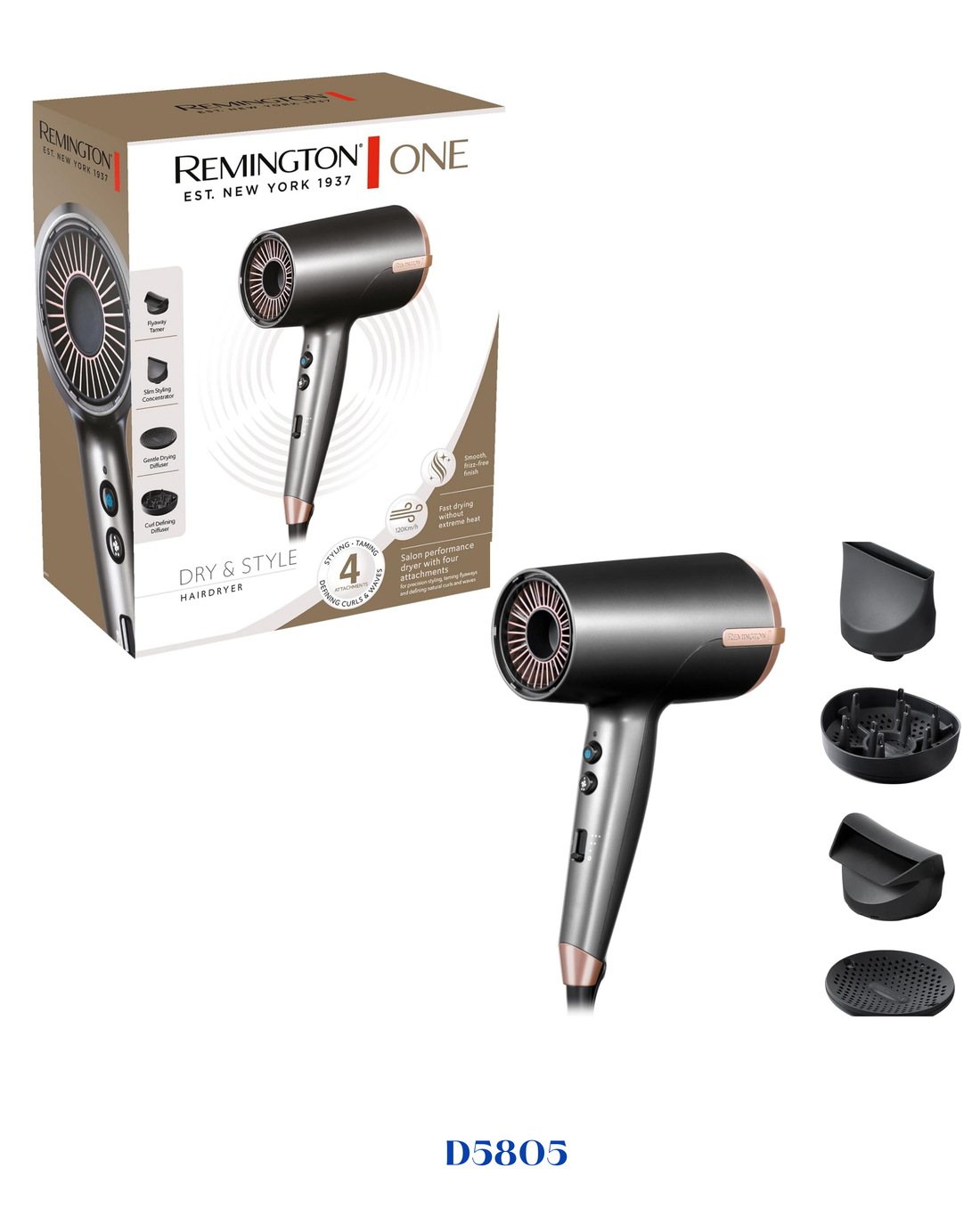 REMINGTON SAPPHIRE LUXE HAIR DRYER
