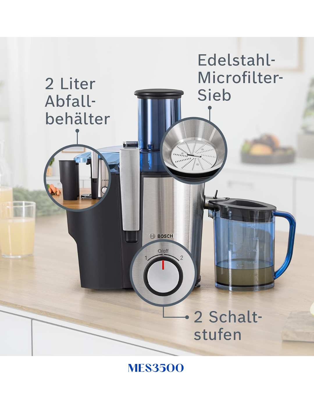BOSCH VITAJUICE 3 CENTRIFUGAL JUICER 700W