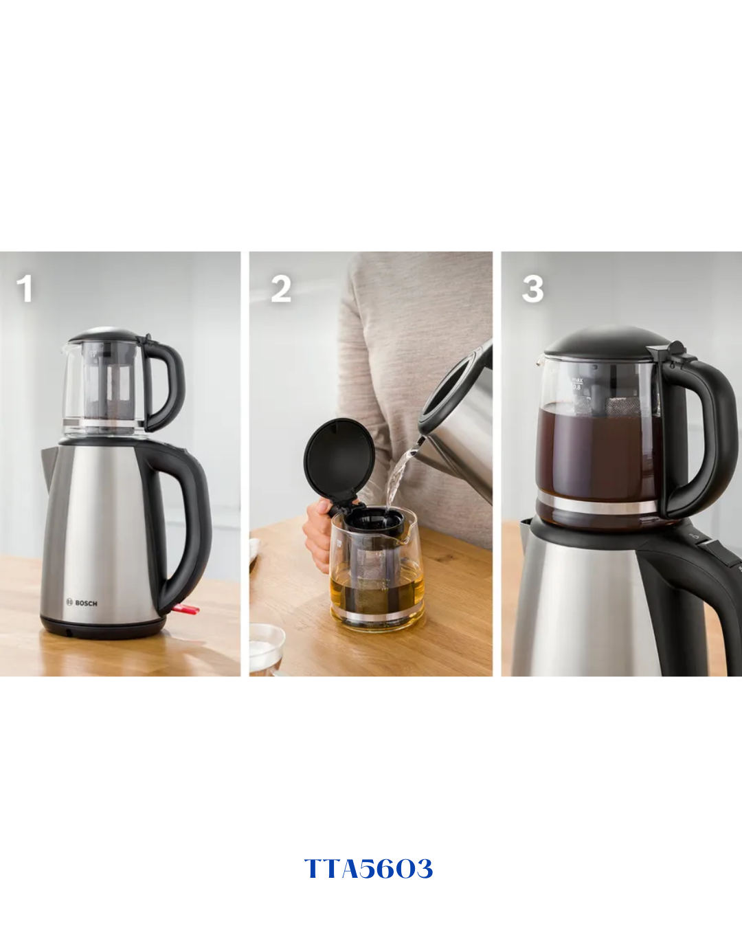 BOSCH TURKISH-STYLE TEA MAKER 1800W 1.7L