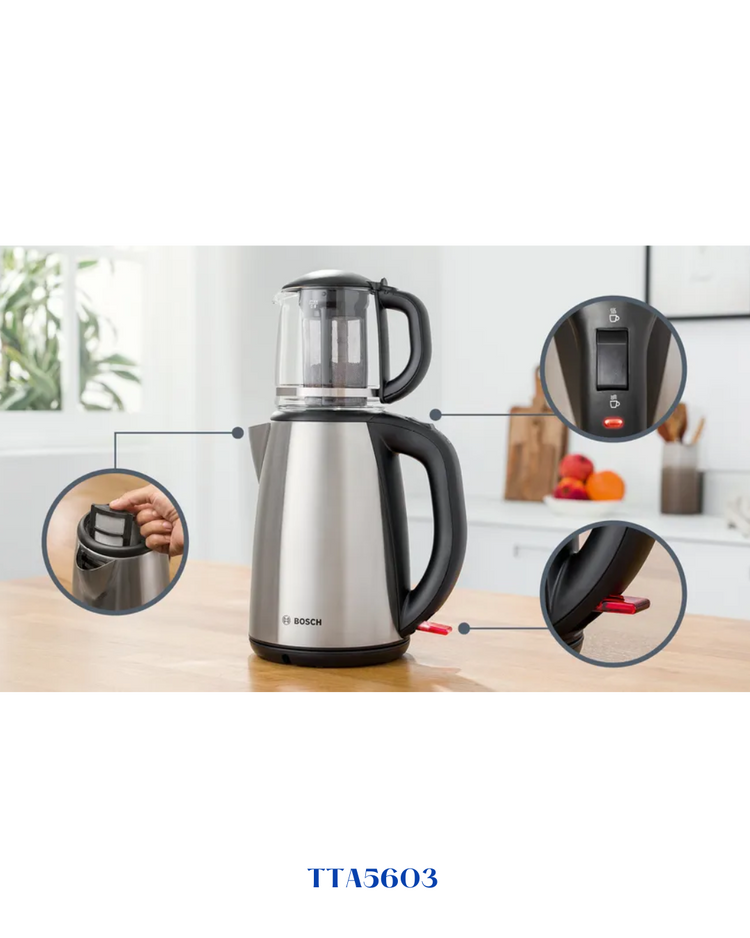 BOSCH TURKISH-STYLE TEA MAKER 1800W 1.7L