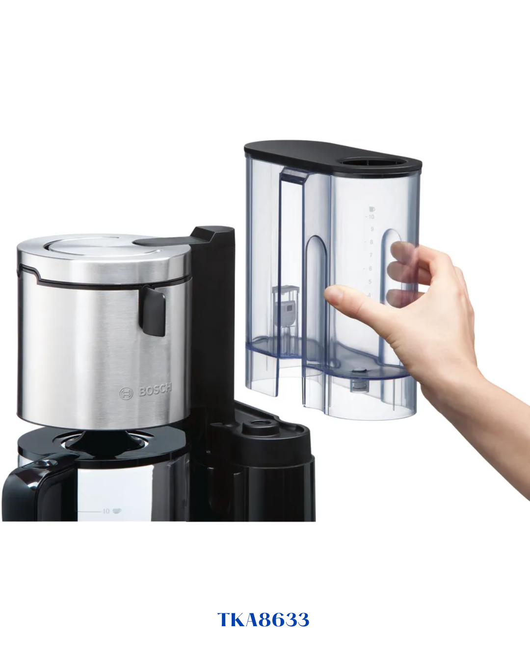 BOSCH STYLINE COFFEE MAKER BLACK, 1160W, 1.4L