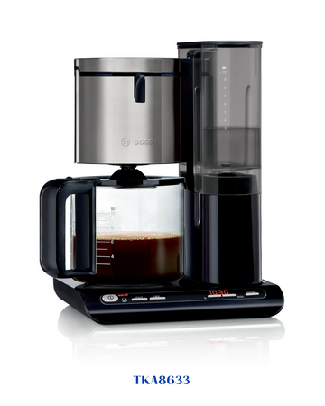 BOSCH STYLINE COFFEE MAKER BLACK, 1160W, 1.4L