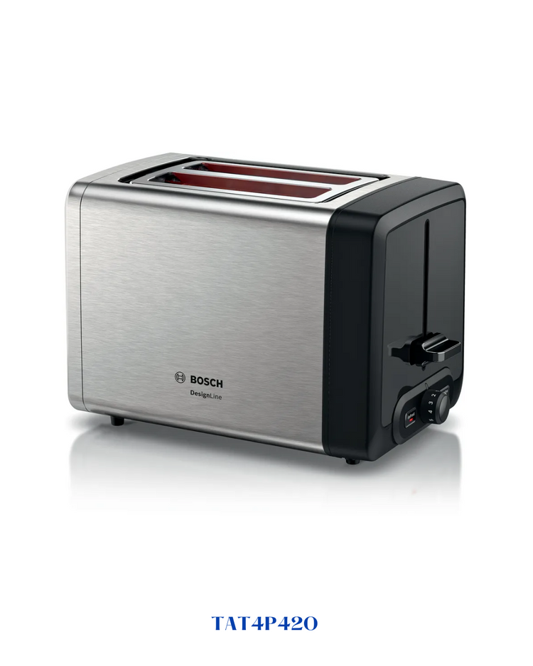 BOSCH  COMPACT TOASTER DESIGNLINE STAINLESS STEEL 820-970W
