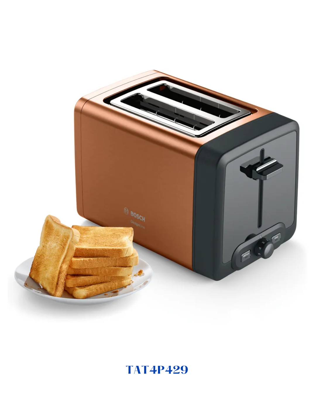 BOSCH COMPACT TOASTER DESIGNLINE COPPER 970W