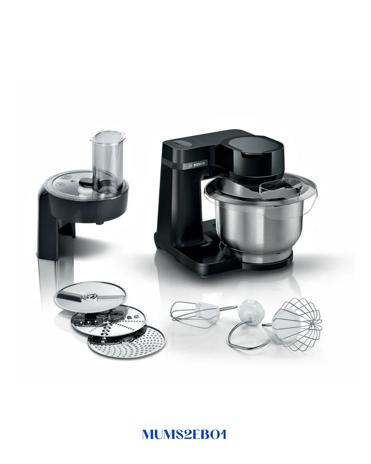 BOSCH COMPACT KITCHEN MACHINE MUM SERIES 2 BLACK​ 700W 3.8L