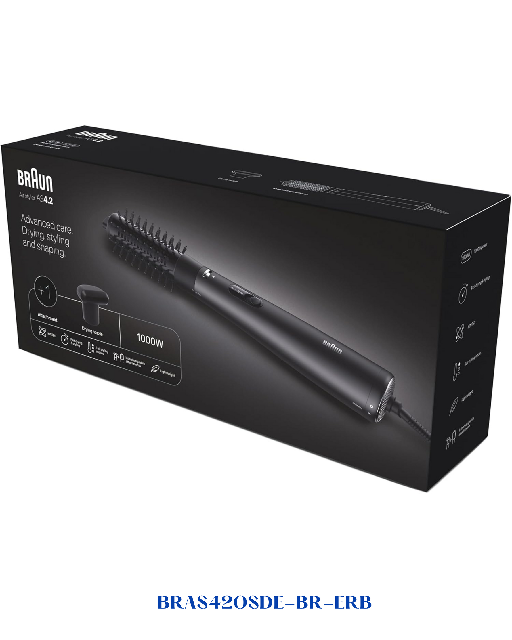 BRAUN AS4.2 AIR STYLER 1000W IONIC BLACK