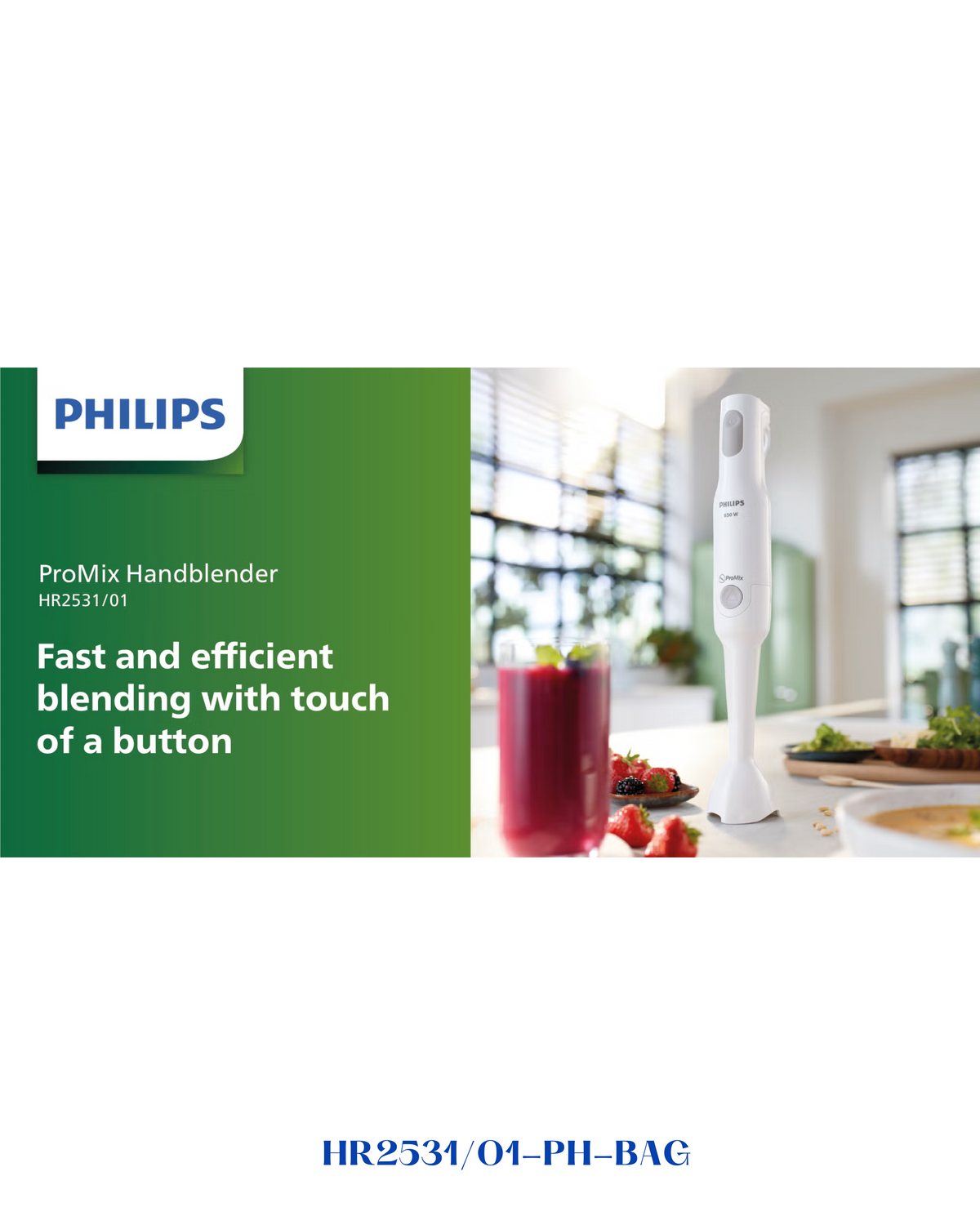 PHILIPS DAILY COLLECTION PROMIX HAND BLENDER 650W