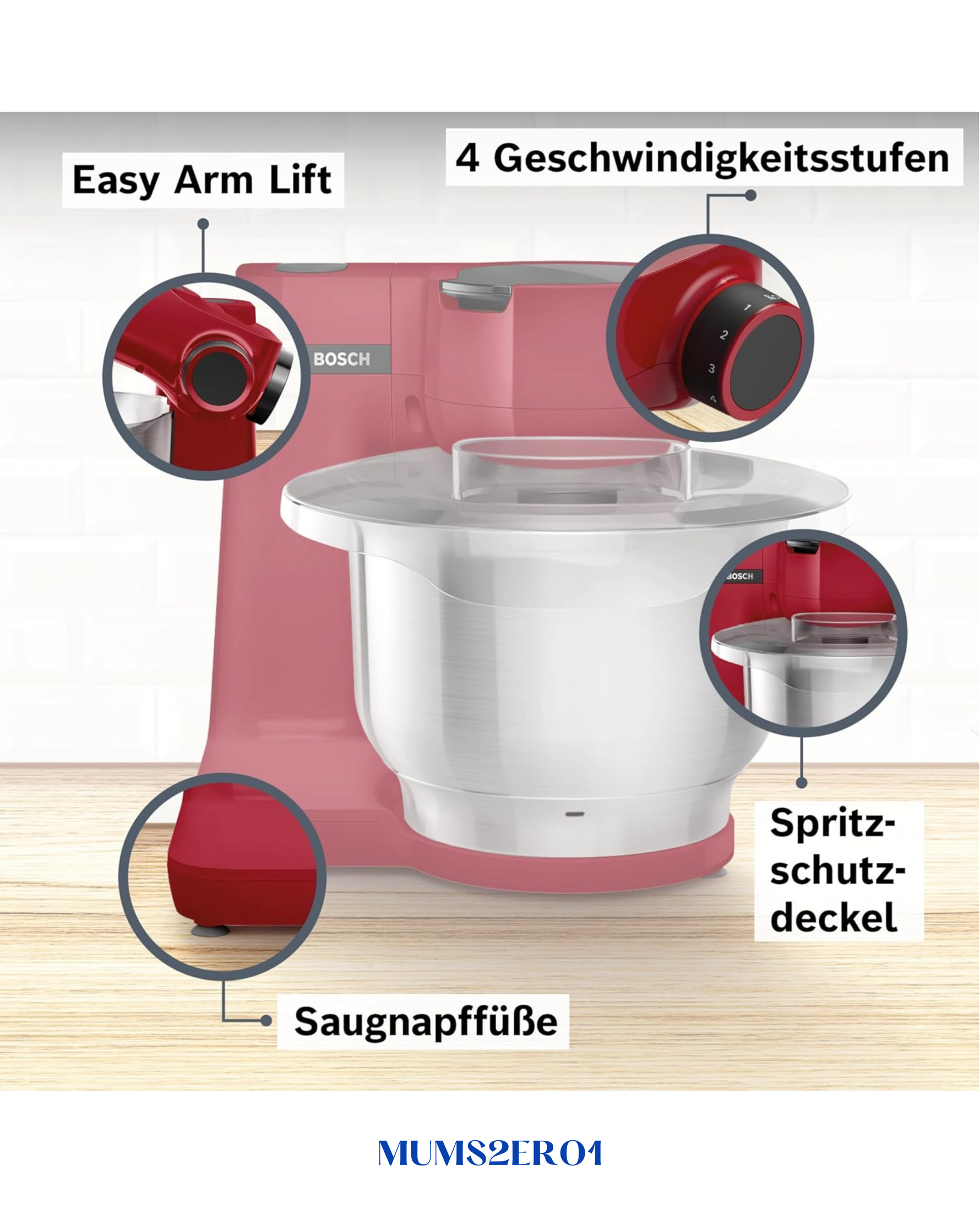 BOSCH KITCHEN MACHINE MUM | 2 700 W-3.8 L-  ماكينة المطبخ بوش