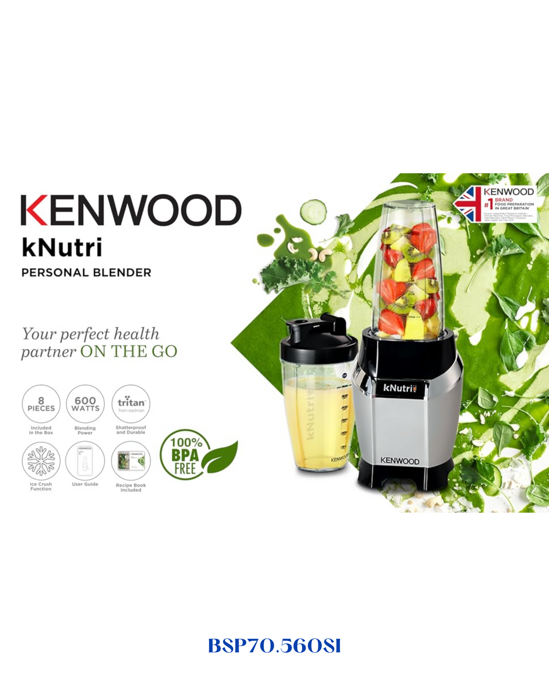 KENWOOD BLASTIC BLENDER WITH 3 JARS 0.6L-0.7L-0.7L-600W