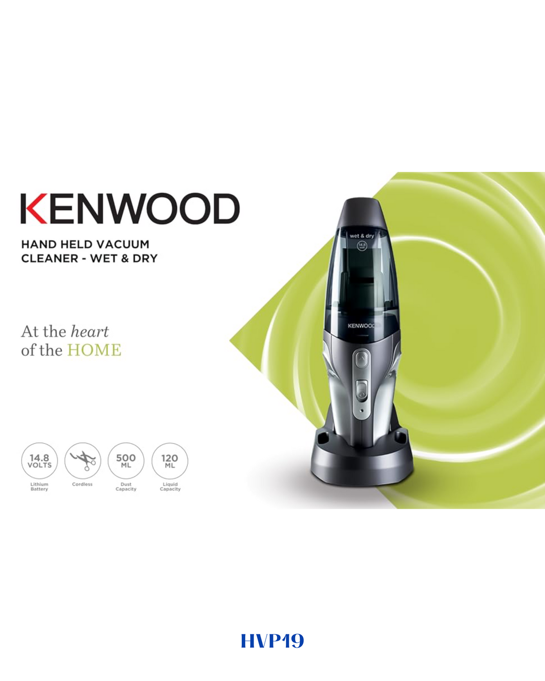 KENWOOD VACUUM   WET AND DRY 14.8V-20 MIN