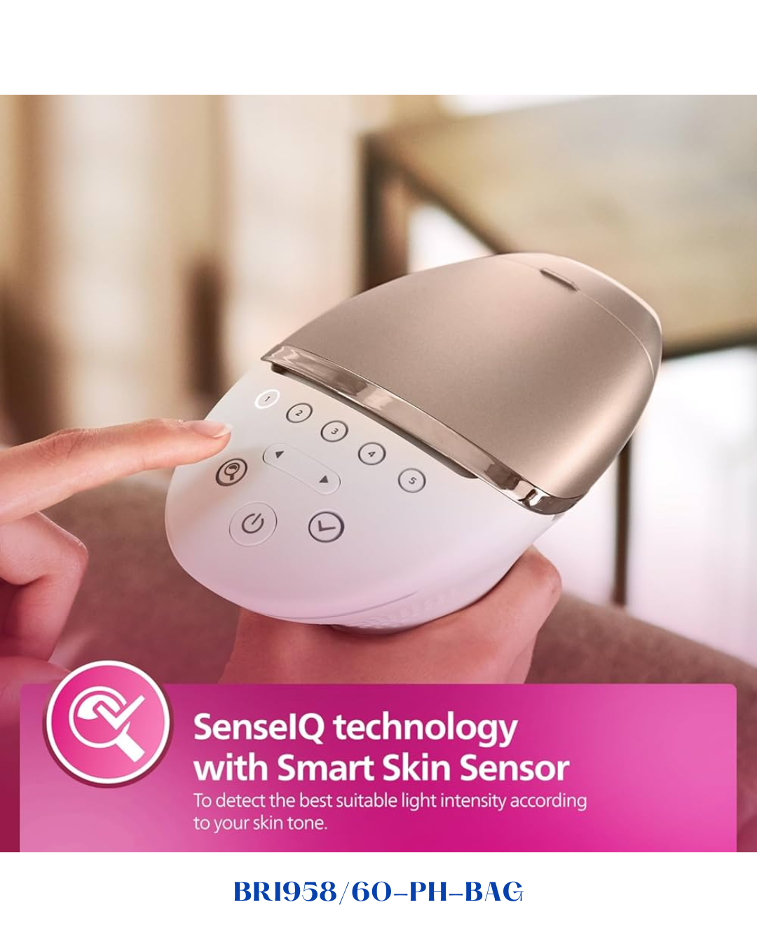PHILIPS LUMEA IPL HAIR REMOVAL 9000 SERIES WITH SENSEIQ