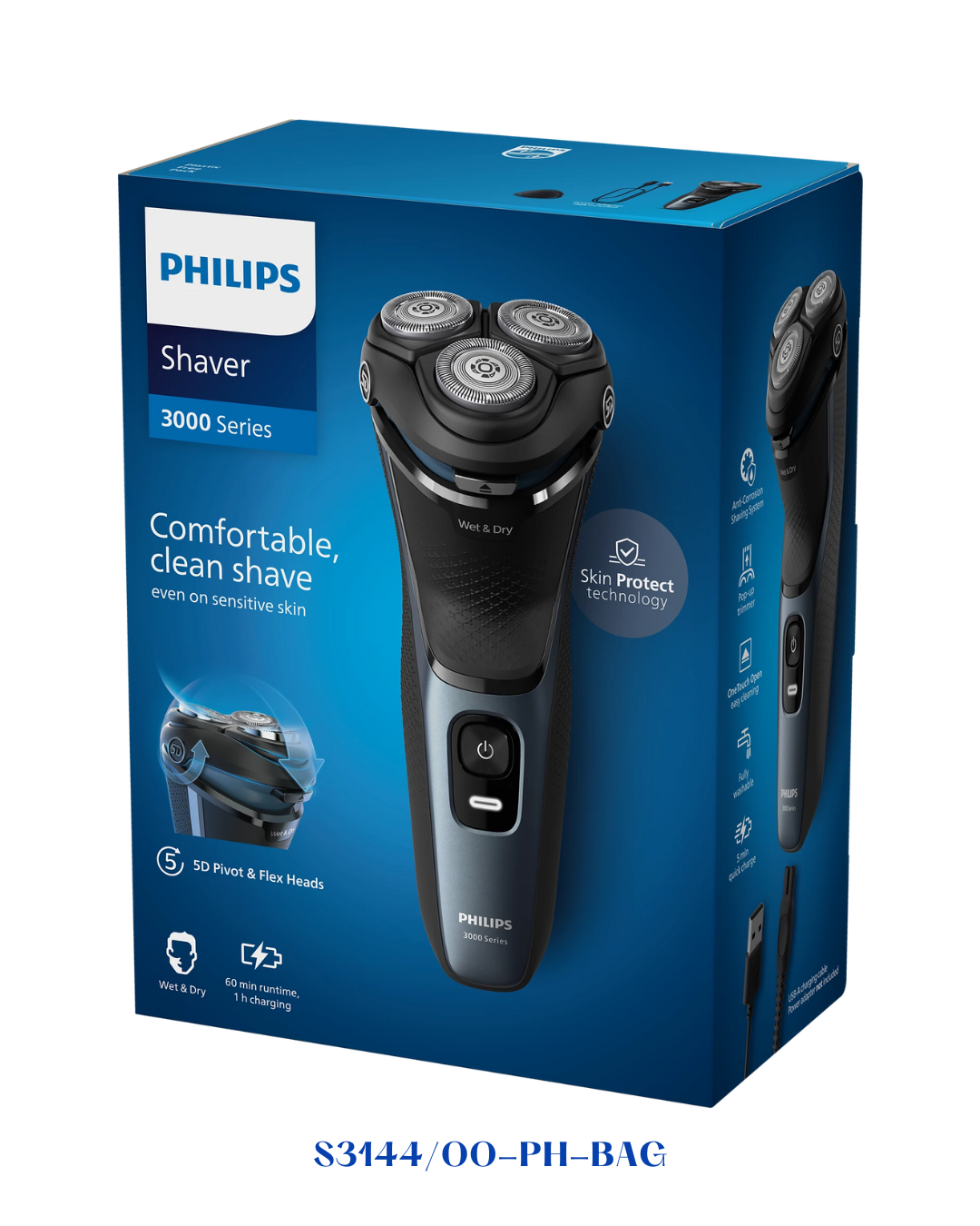 PHILIPS SHAVER 3000 SERIES WET & DRY ELECTRIC SHAVER