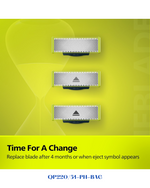 PHILIPS ONEBLADE REPLACEMENT BLADE 2PCS