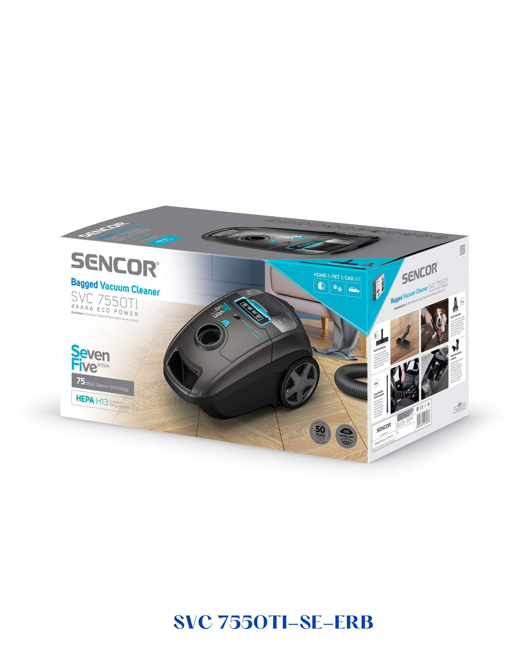 SENCOR BAGGED VACUUM CLEANER 750W 3.5L