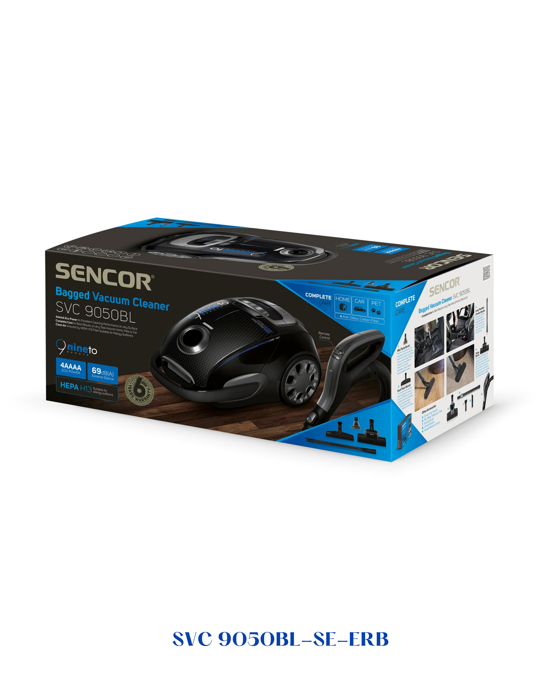 SENCOR BAGGED VACUUM CLEANER 800W 4L