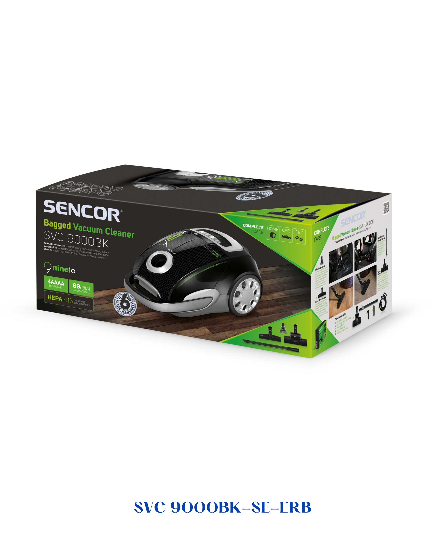SENCOR BAGGED VACUUM CLEANER 800W 4L