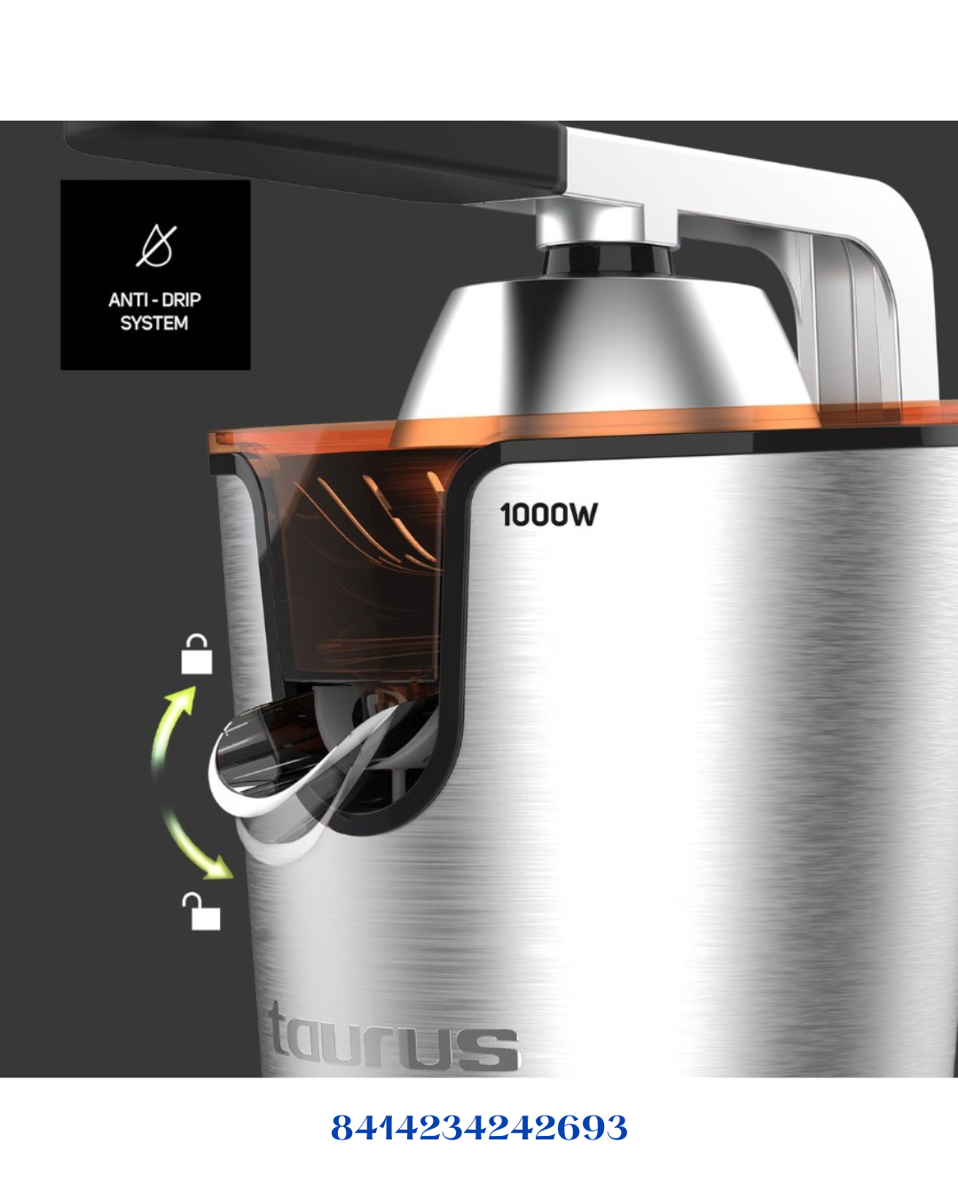 TAURUS EASY PRESS 1000 LEGEND ELECTRIC CITRUS JUICER-1000W