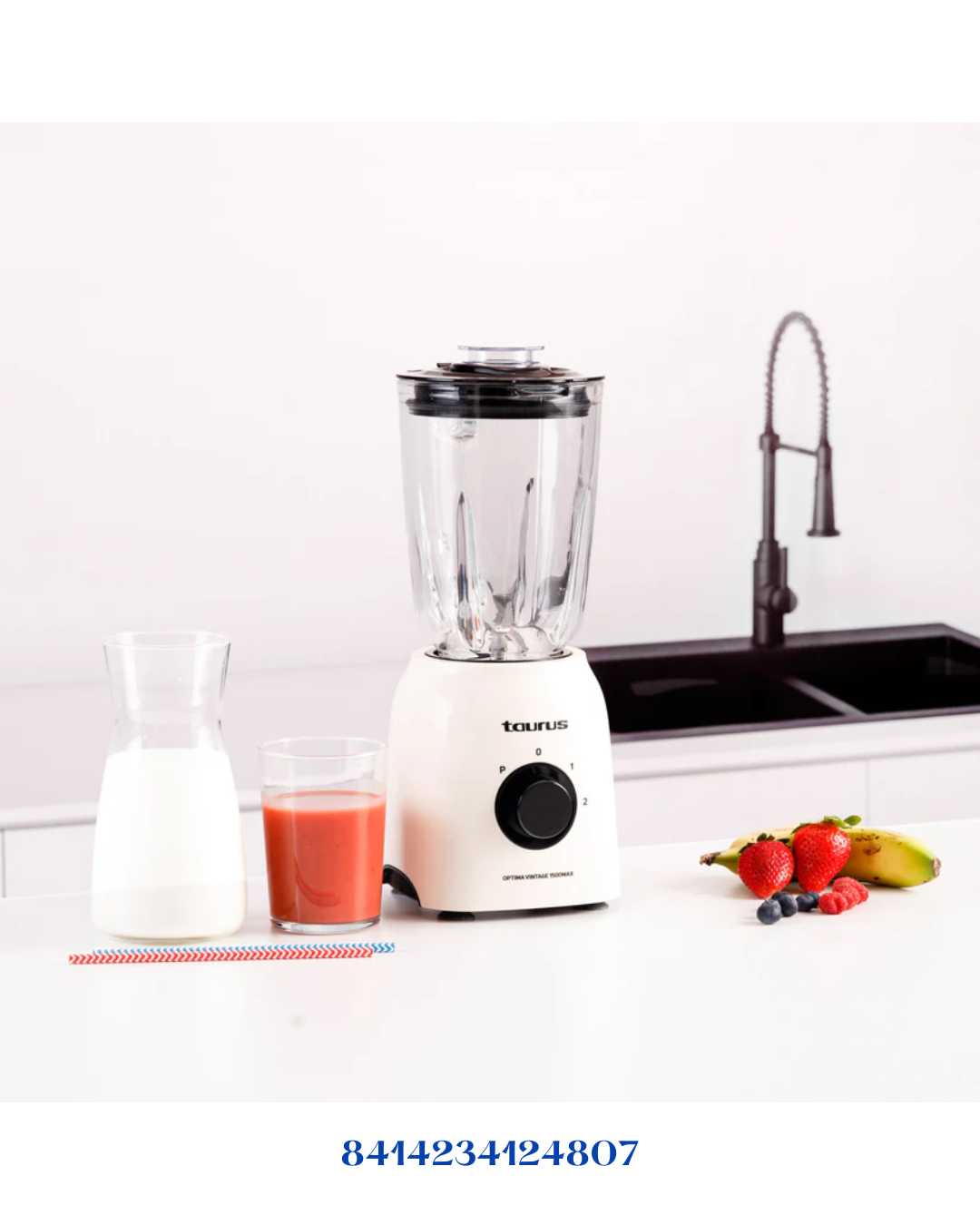 TAURUS VINTAGE GLASS BLENDER -1000 W 1.8 L