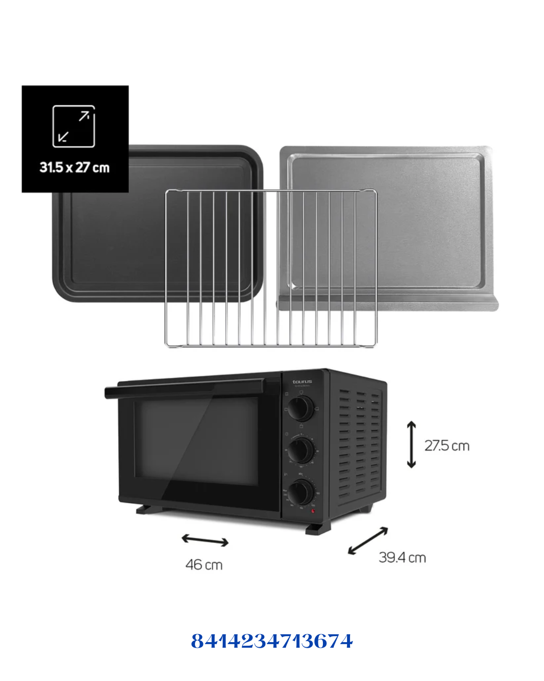 TAURUS HORIZON 23 MINI OVEN 1500W-23L