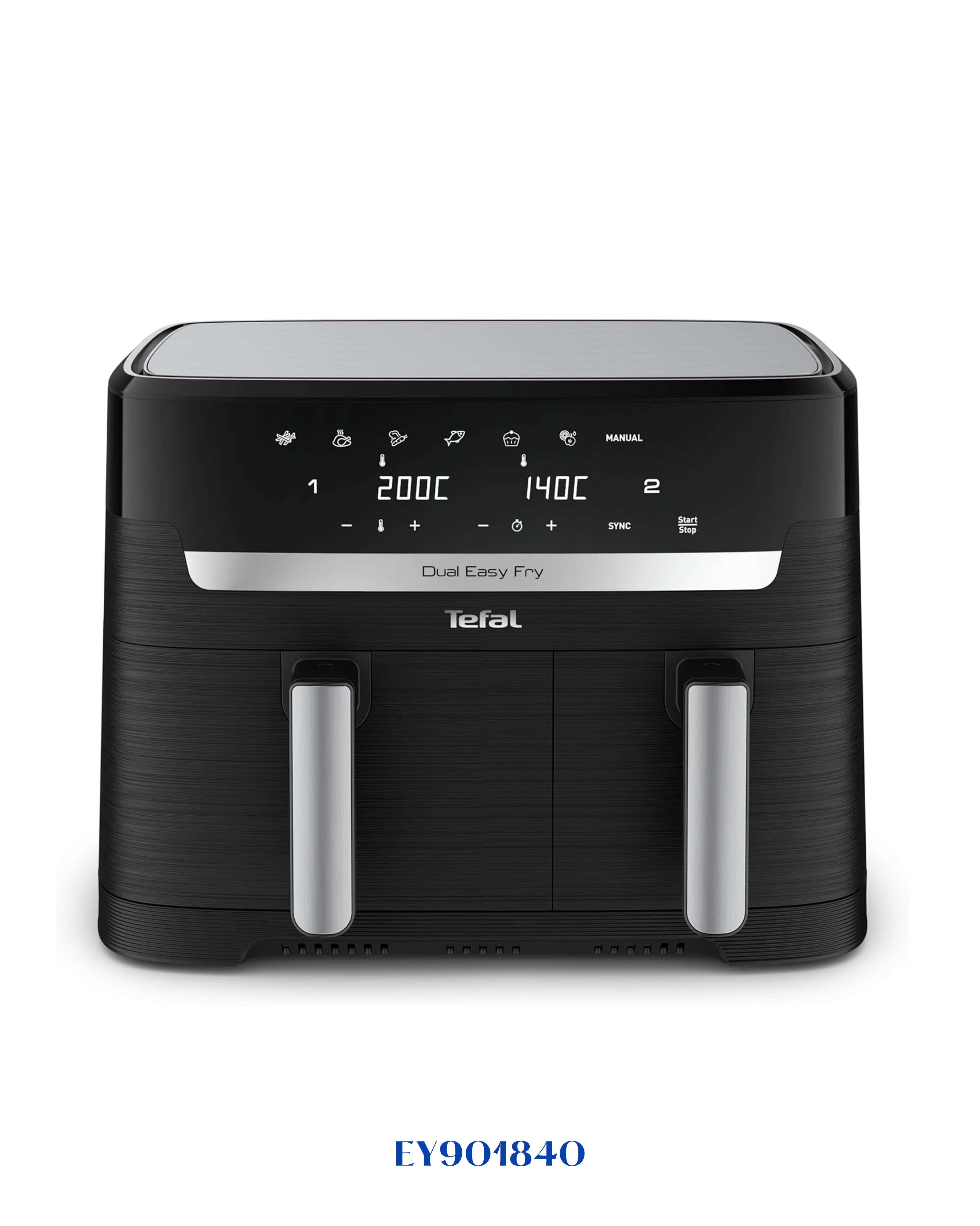 TEFAL DUAL EASY FRY AIR FRYER 2700 W 8.3 L
