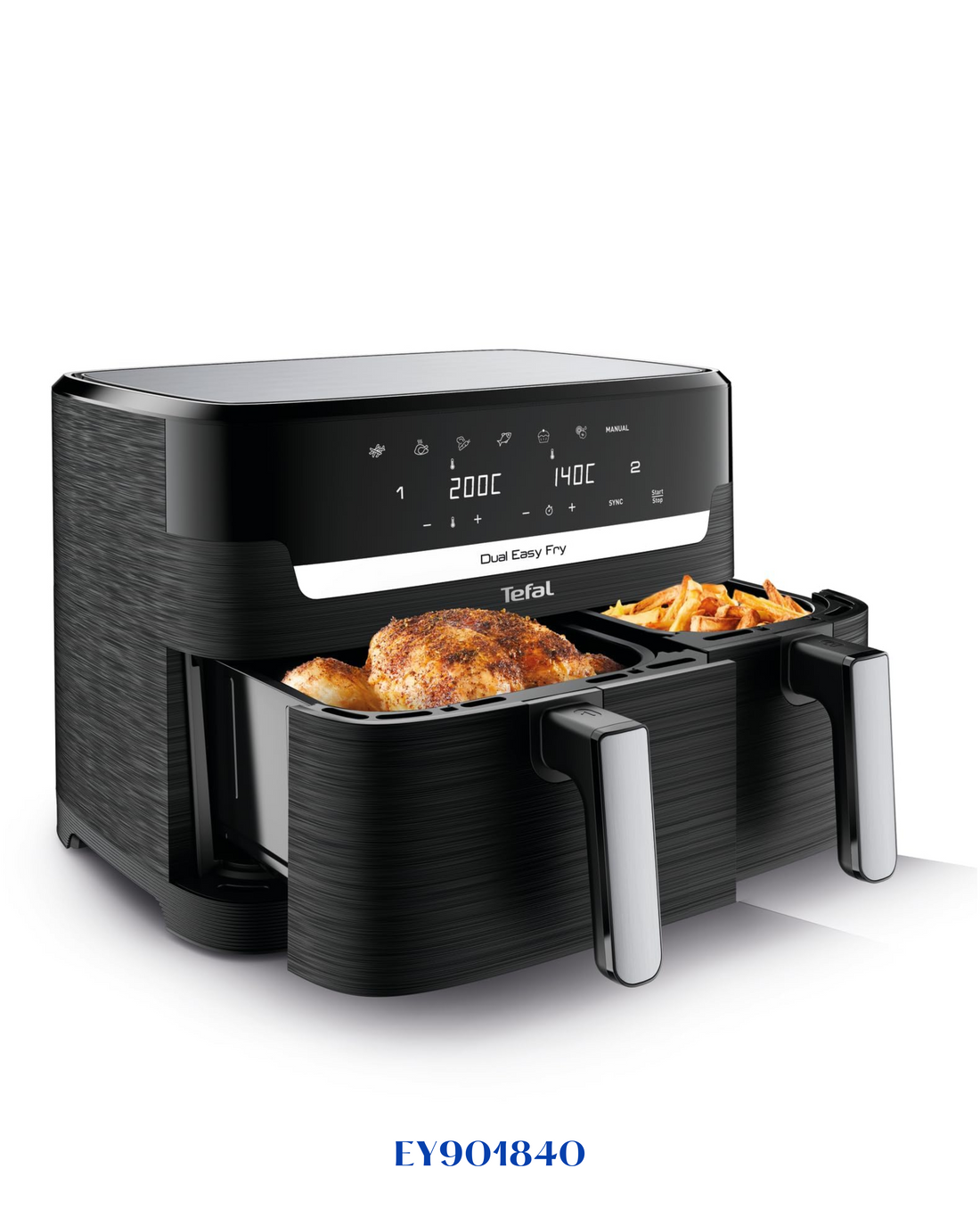 TEFAL DUAL EASY FRY AIR FRYER 2700 W 8.3 L