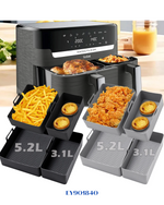 TEFAL DUAL EASY FRY AIR FRYER 2700 W 8.3 L