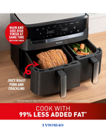 TEFAL DUAL EASY FRY AIR FRYER 2700 W 8.3 L