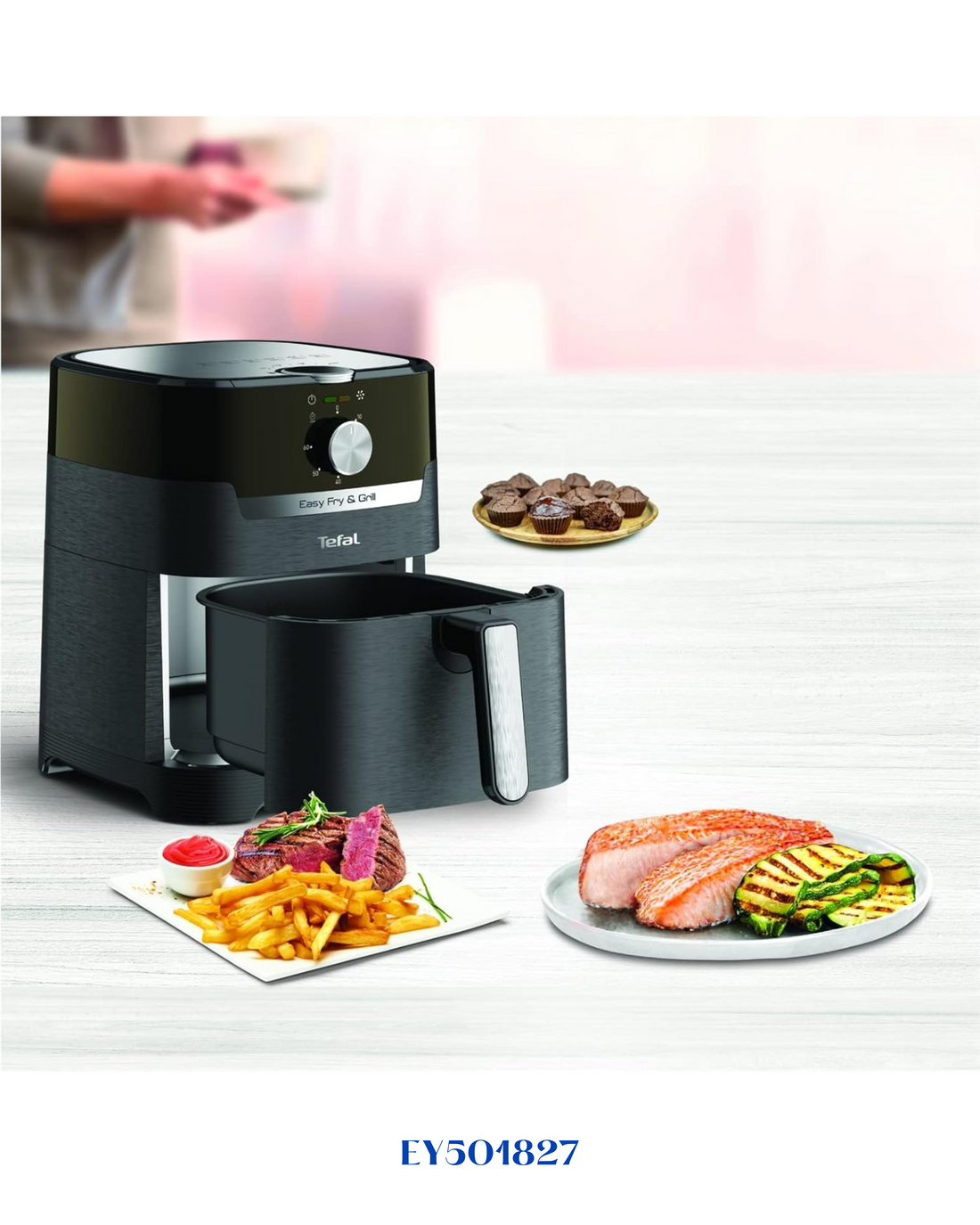 TEFAL EASYFRY & GRILL 2IN1 CLASSIC 4.2L-1550W-قلاية هوائية تيفال-