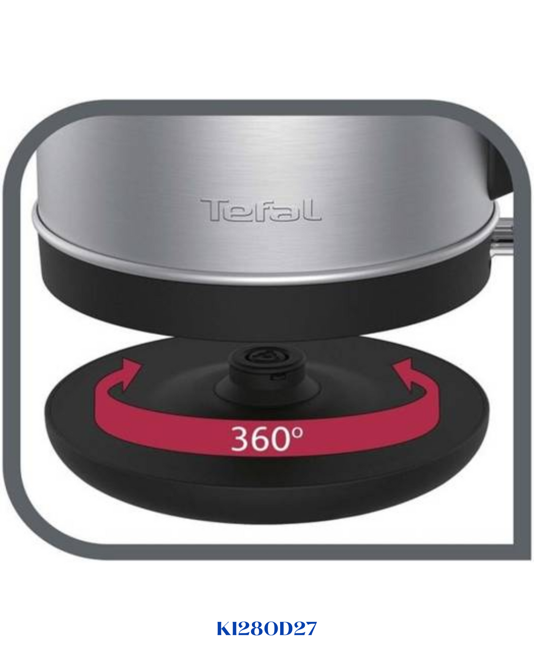 TEFAL ELEMENT STAINLESS STEEL KETTLE 1.7L